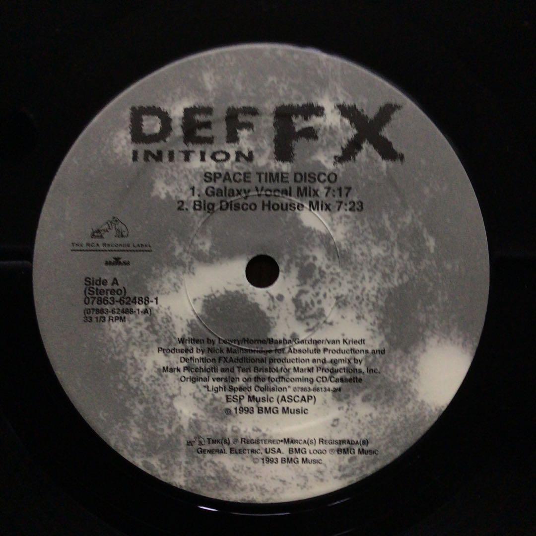 Def FX - Space Time Disco 12" Vinyl EP 1993 US Electronic Dance BMG Records