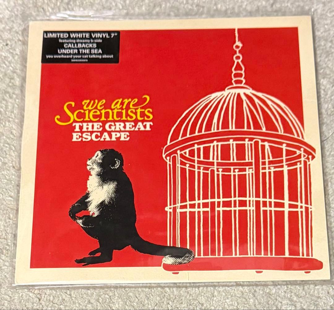 we are Scientists THE GREAT ESCAPE 7" Vinyl White LP Rare Collectible Excellent | Japansoundstore