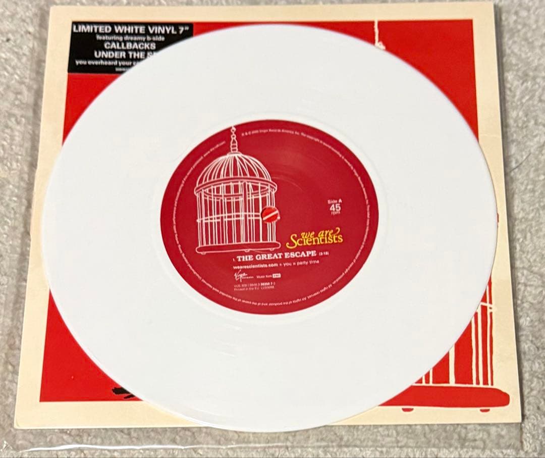 we are Scientists THE GREAT ESCAPE 7" Vinyl White LP Rare Collectible Excellent | Japansoundstore
