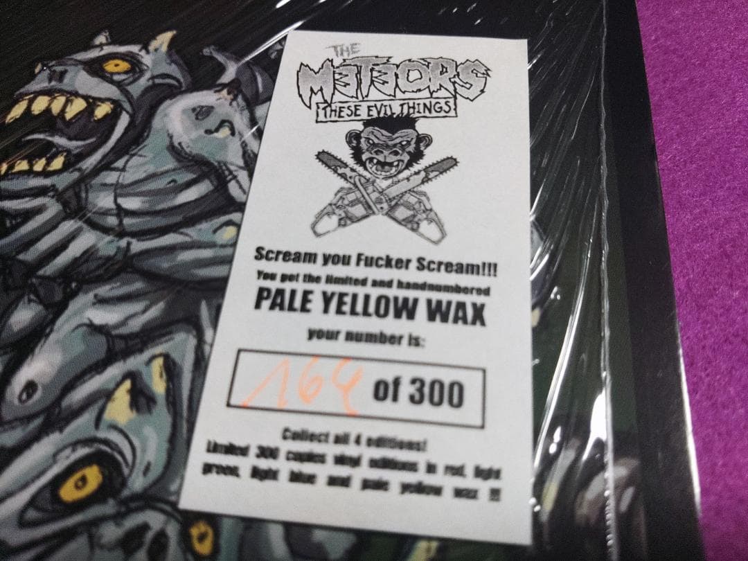 The Meteors - These Evil Things LP Limited Color Vinyl 300 Copies Psychobilly
