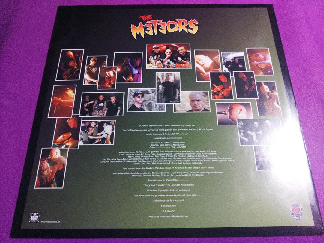 The Meteors - These Evil Things LP Limited Color Vinyl 300 Copies Psychobilly