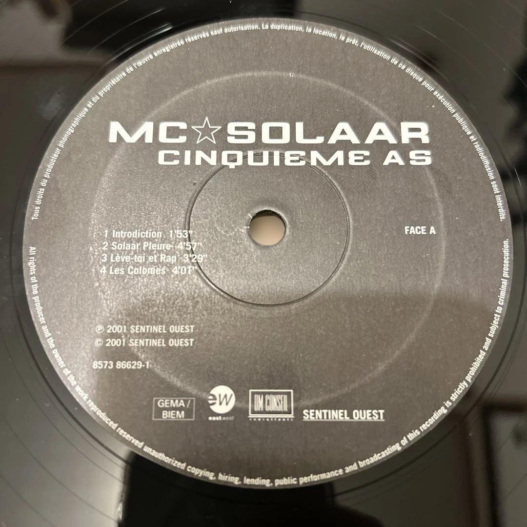 MC Solaar - Cinquième As Vinyl 2LP France Hip Hop Original 2001