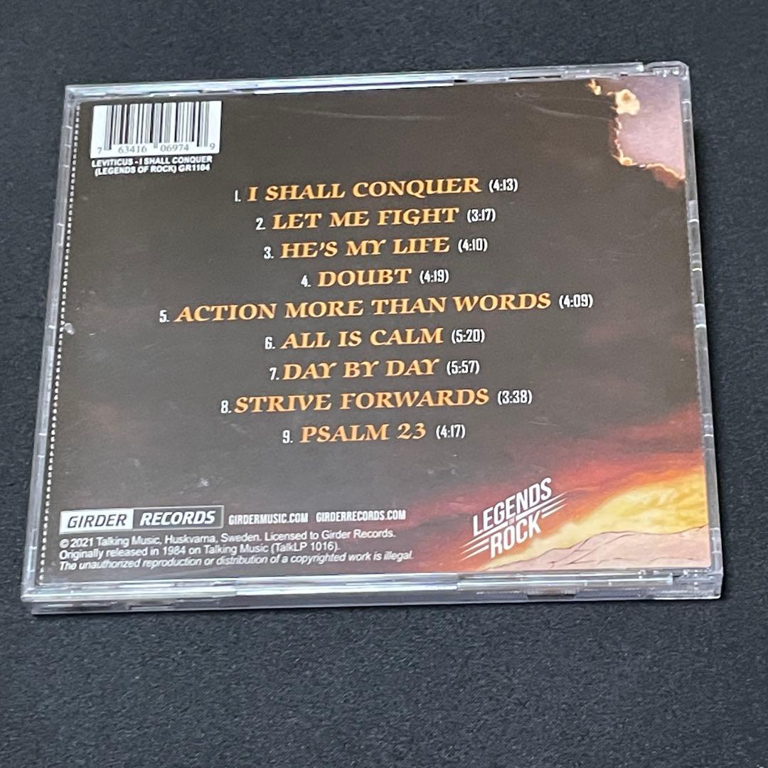 Leviticus I Shall Conquer CD 2021 Remaster Girder Records melodic hard rock