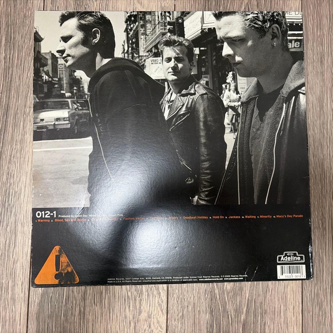 Green Day - Warning Vinyl LP, Limited Edition Green Vinyl, Adeline Records