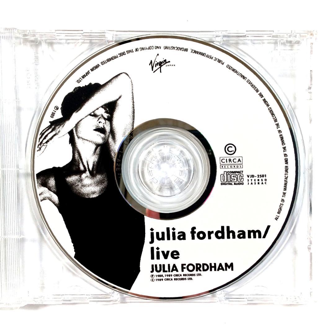 Julia Fordham Live CD Japan Press with OBI VJD-2501 1989 Pop Singer