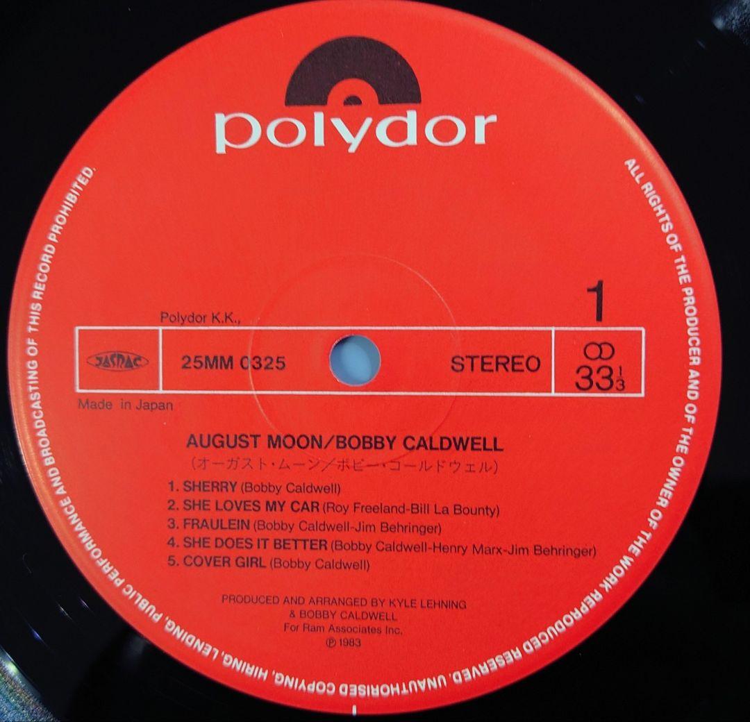 Bobby Caldwell August Moon LP with Obi & Sleeve - Excellent Condition | Japansoundstore