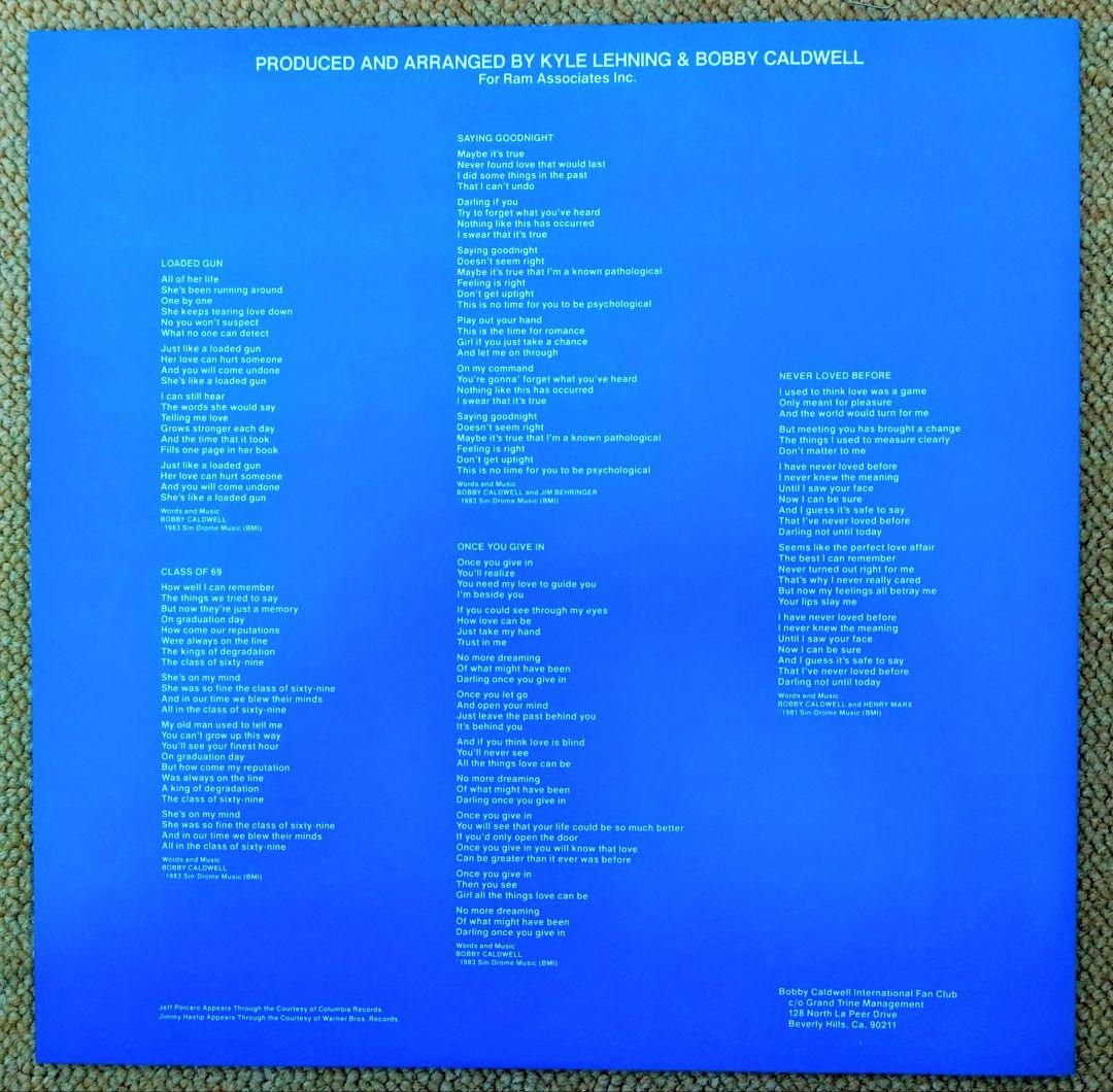 Bobby Caldwell August Moon LP with Obi & Sleeve - Excellent Condition | Japansoundstore