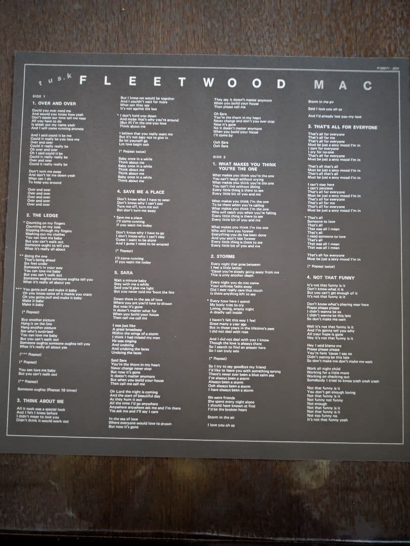 Fleetwood Mac Tusk 1979 Japan 2LP Vinyl Record w/ Obi & Inserts Warner P-5571