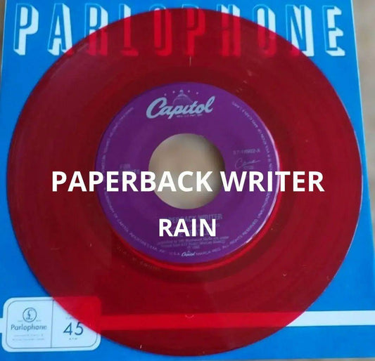 The Beatles Red 7" Record Paperback Writer / Rain Used Vinyl | Japansoundstore