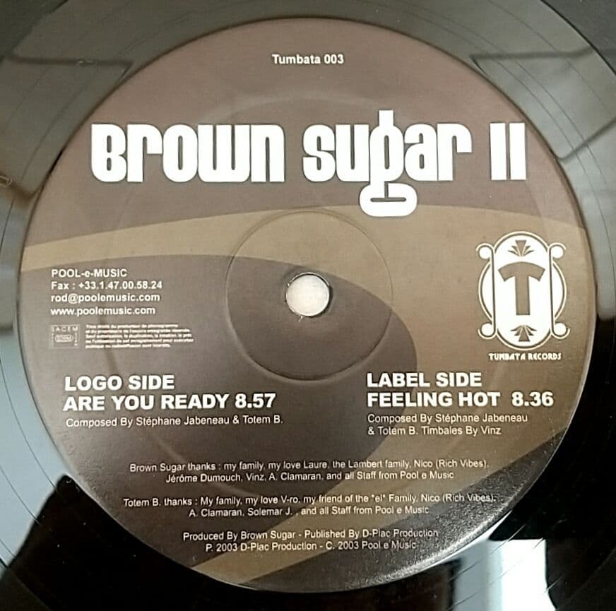Brown Sugar - Brown Sugar II 12" Vinyl Record Club Dance Electronic House