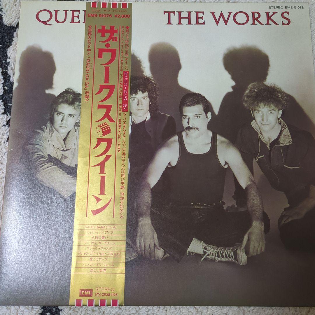 Queen The Works LP Record with Obi, Near Mint, EMI, 1984 | Japansoundstore