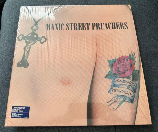 Manic Street Preachers Generation Terrorists 2LP Pink Rose Colored Vinyl Import