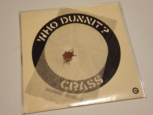 Crass Who Dunnit? 7-inch Single Brown Vinyl 1983 Punk UK Post-Punk