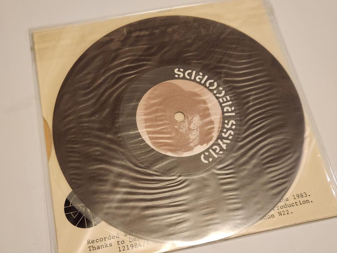 Crass Who Dunnit? 7-inch Single Brown Vinyl 1983 Punk UK Post-Punk