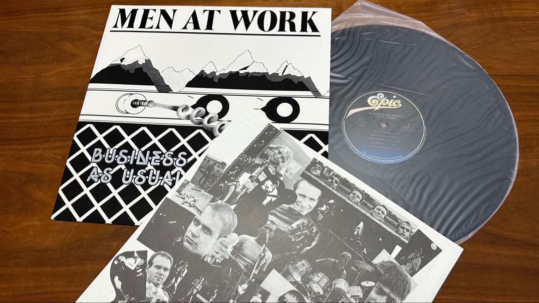 Men At Work Business As Usual Vinyl LP 1982 Japan Epic Includes Insert
