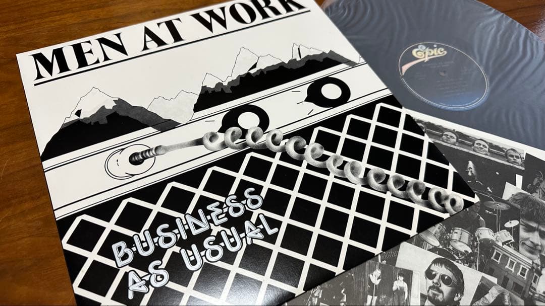 Men At Work Business As Usual Vinyl LP 1982 Japan Epic Includes Insert