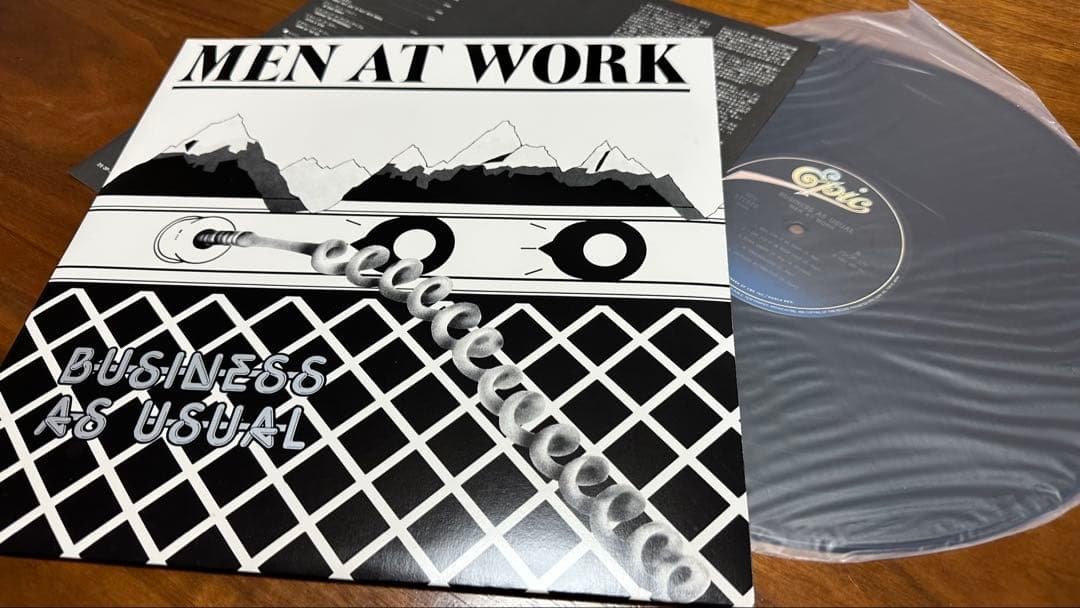 Men At Work Business As Usual Vinyl LP 1982 Japan Epic Includes Insert