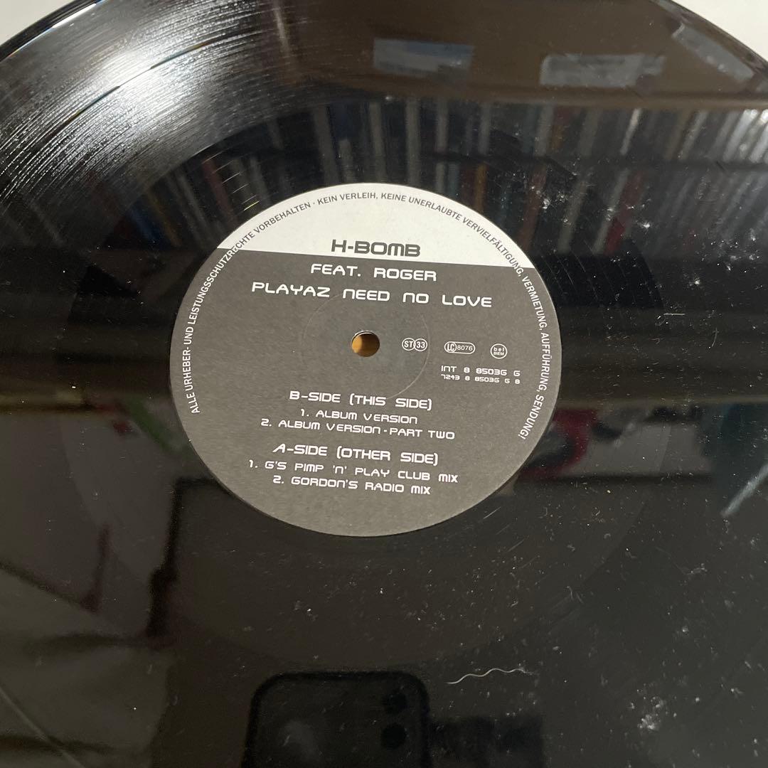 H-Bomb Feat. Roger - Playaz Need No Love - 12" Vinyl Record Blow Up Label
