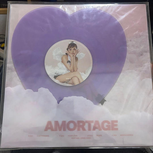 Jisoo Amortage Limited Purple Heart Shaped Vinyl EP Record