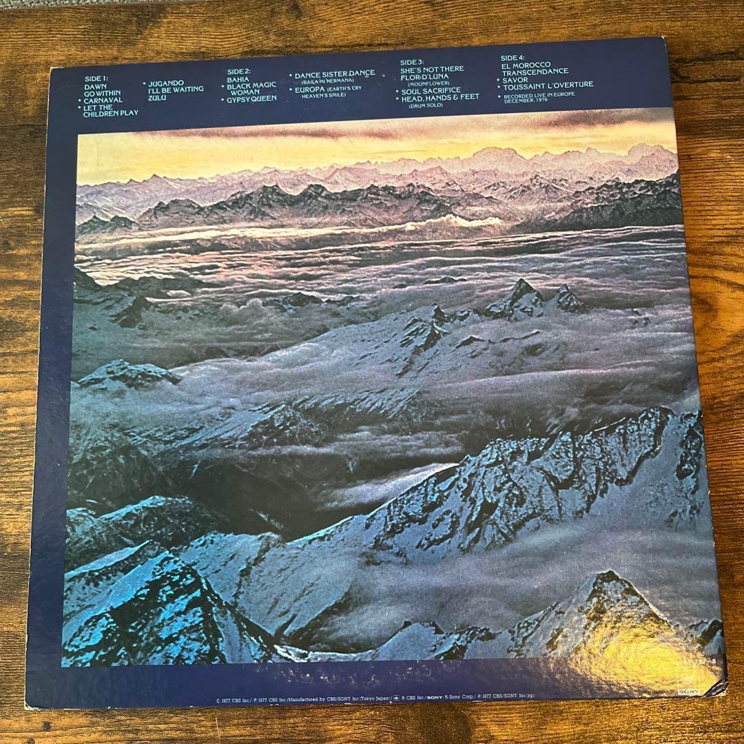 Santana Moonflower 2LP Japan 1977 CBS/Sony 40AP 787-8 Obi Vinyl Record Rock