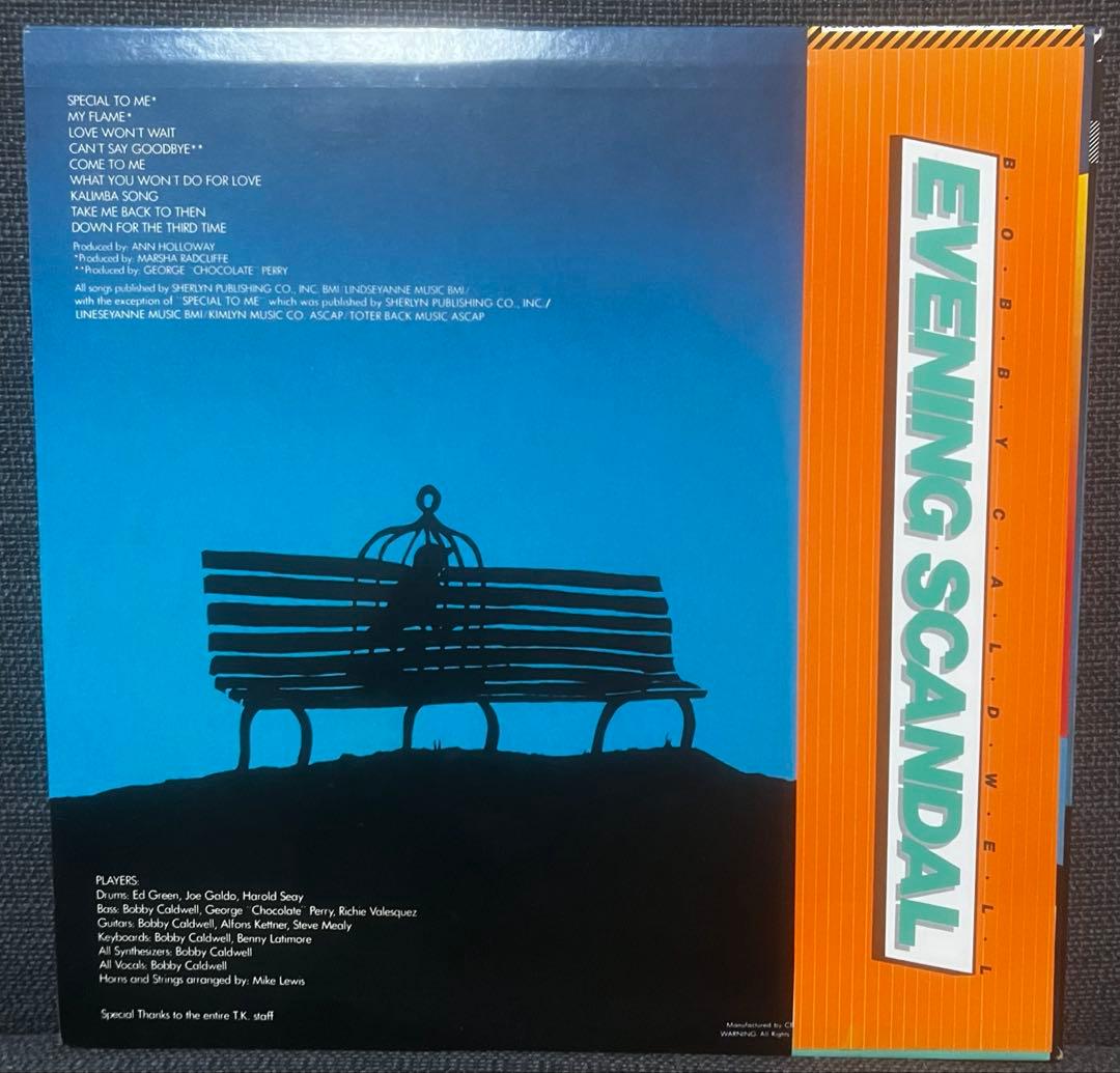 Bobby Caldwell - Evening Scandal LP Japan Pressing AOR Masterpiece w/ Obi