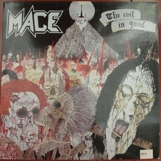 Mace - The Evil In Good LP 1987 Black Dragon Records Crossover Thrash Vinyl