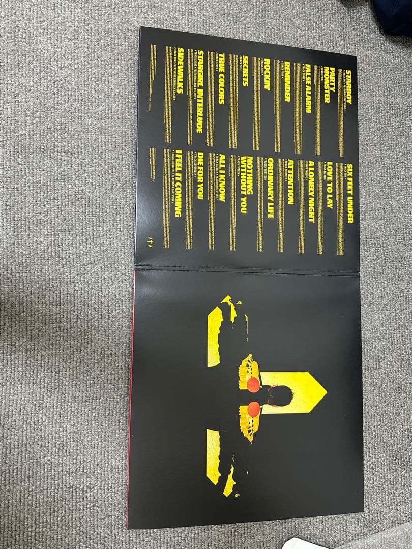 The Weeknd Starboy 2LP Red Color Vinyl Record Set - Excellent Condition