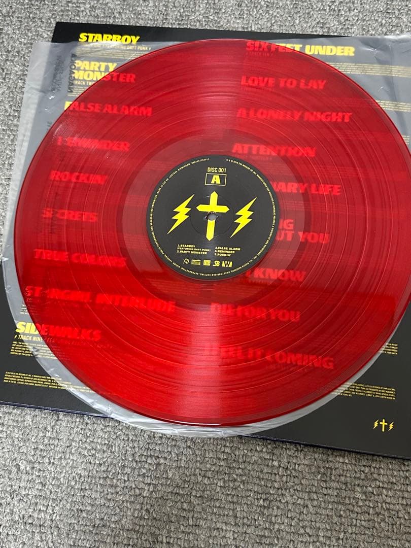 The Weeknd Starboy 2LP Red Color Vinyl Record Set - Excellent Condition