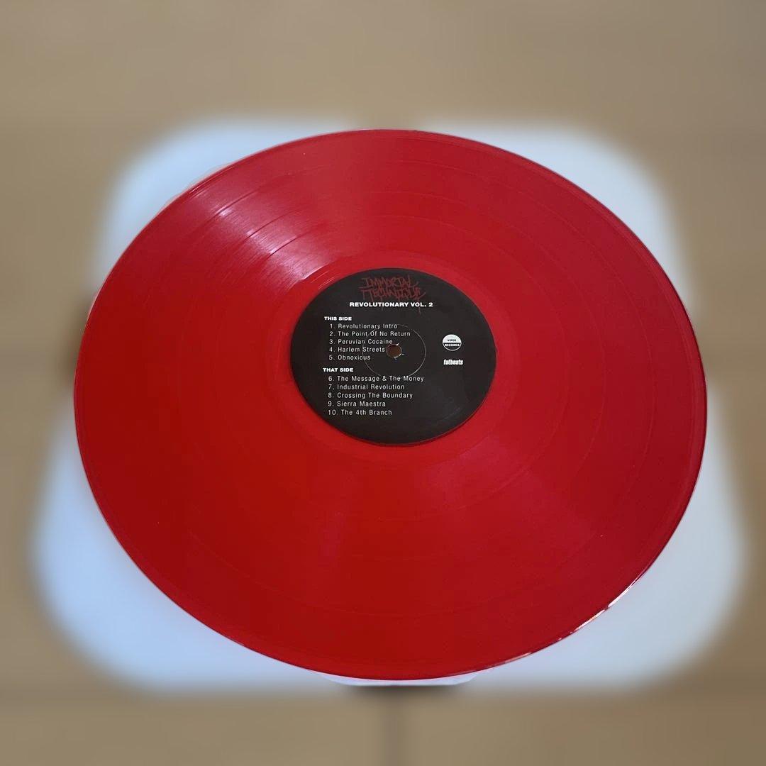 Immortal Technique Revolutionary Vol. 2 Vinyl LP Red Color Vinyl Fat Beats