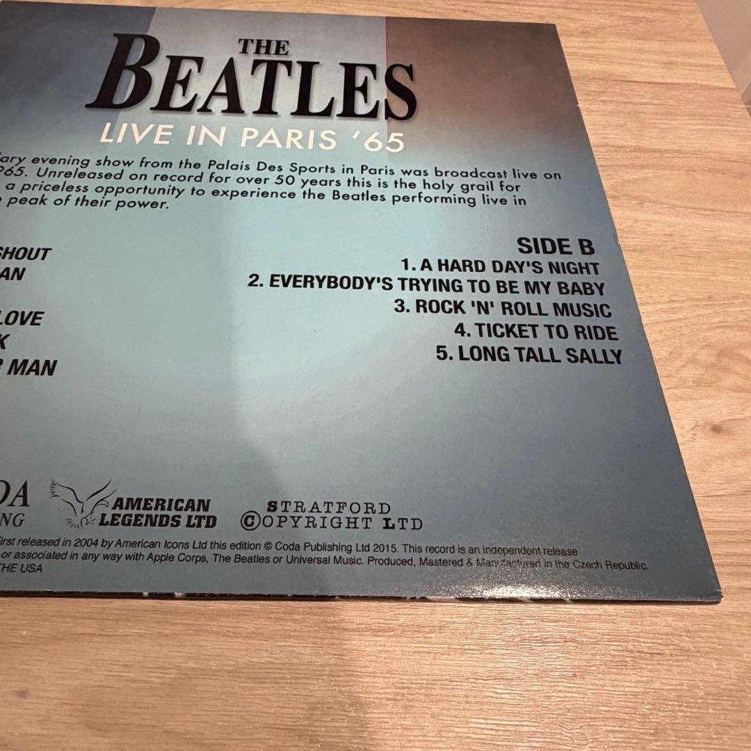 The Beatles - Live In Paris '65 LP Limited Blue Vinyl Coda Publishing 2015