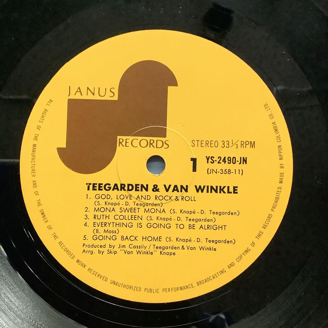 Teegarden & Van Winkle Self-Titled Japan Vinyl LP Janus YS-2490-JN Folk Rock