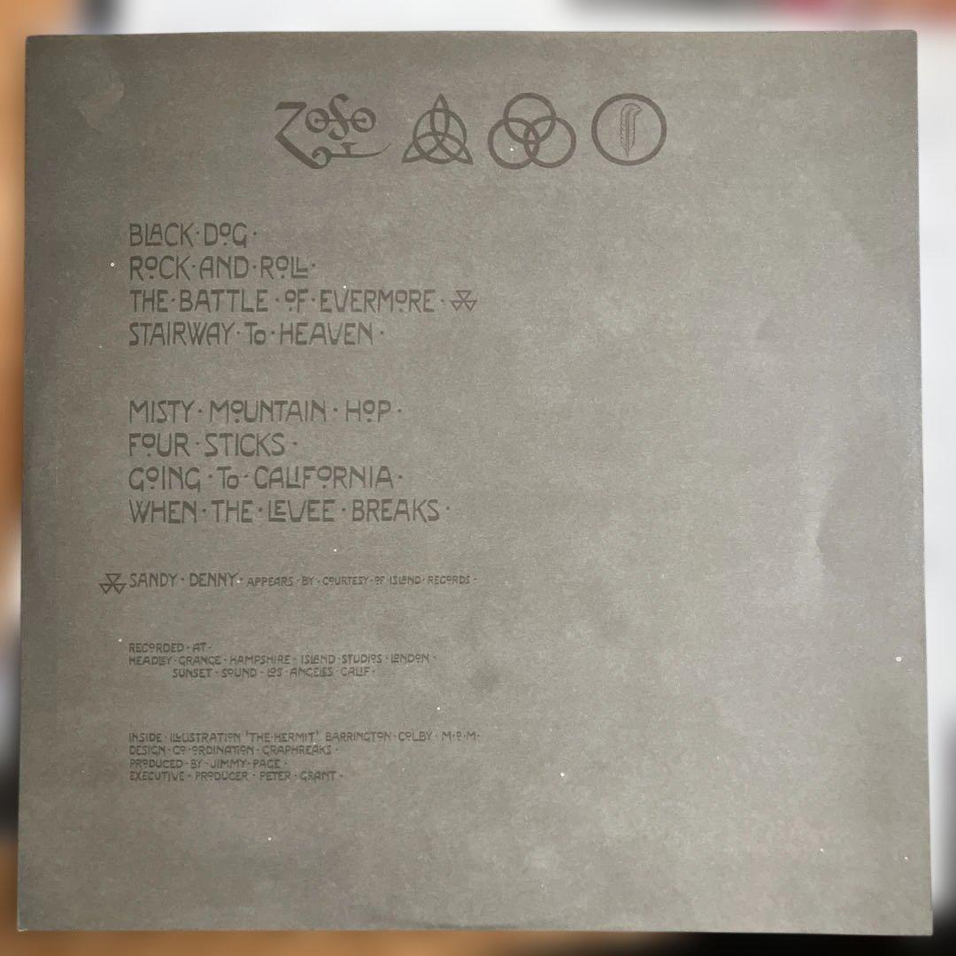 Led Zeppelin IV Record with OBI Japan Import Used Good Condition | Japansoundstore
