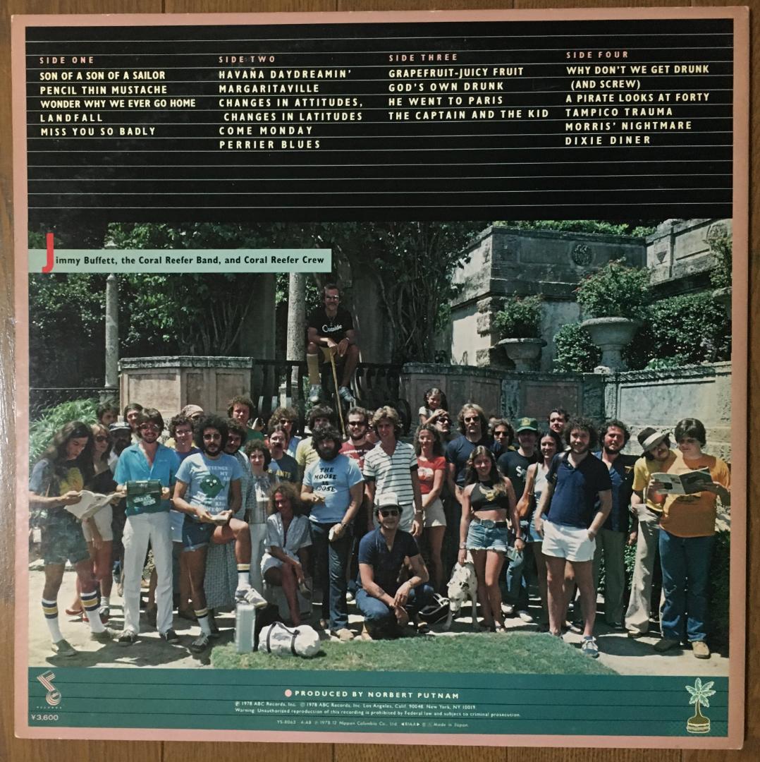 Jimmy Buffett Live! 1978 2LP Record Used Collectible Excellent Condition | Japansoundstore