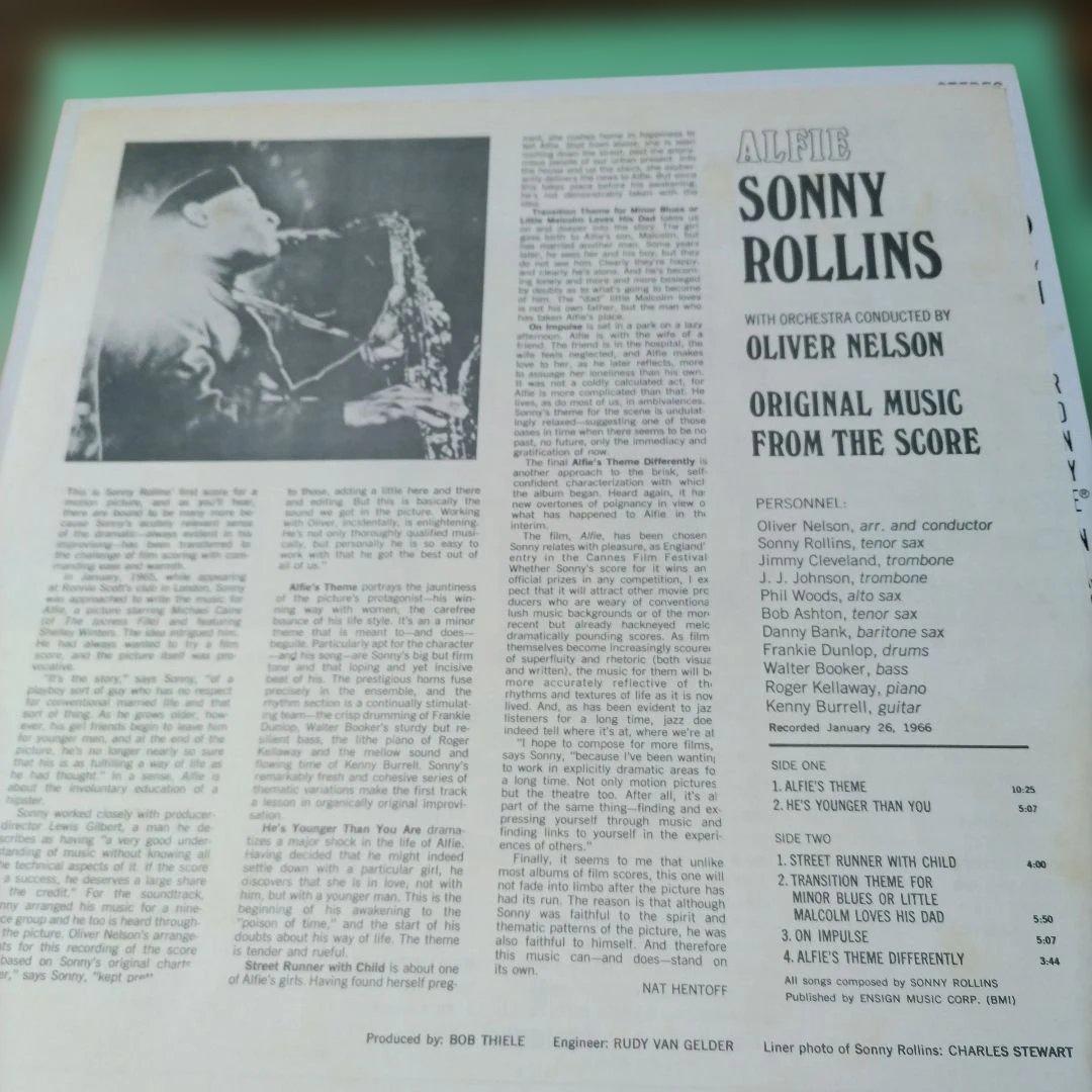 Sonny Rollins - Alfie LP Japan Reissue Jazz Vinyl Record VIM-5540