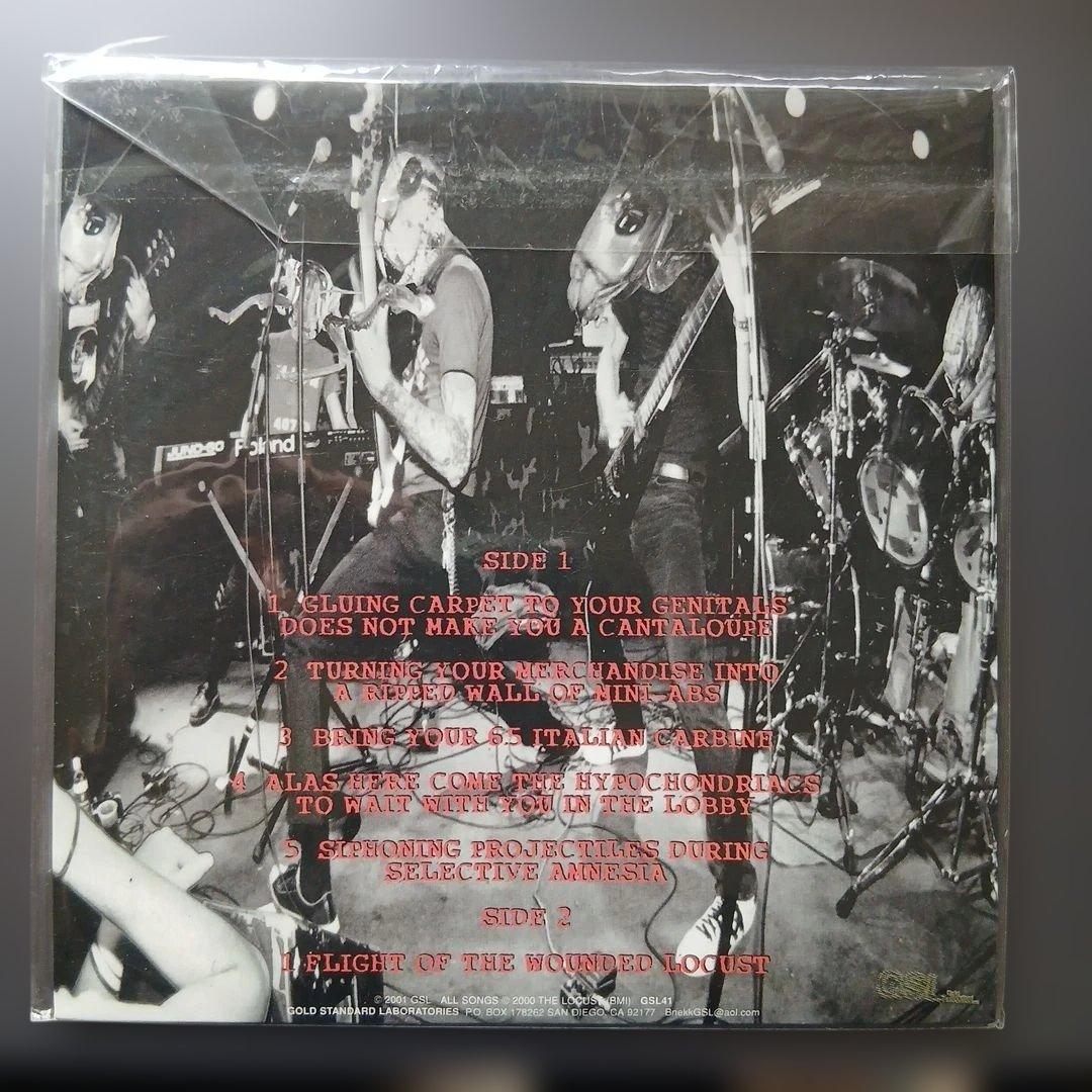 The Locust - Flight Of The Wounded Locust 7" Clear Vinyl EP Hardcore Punk GSL41