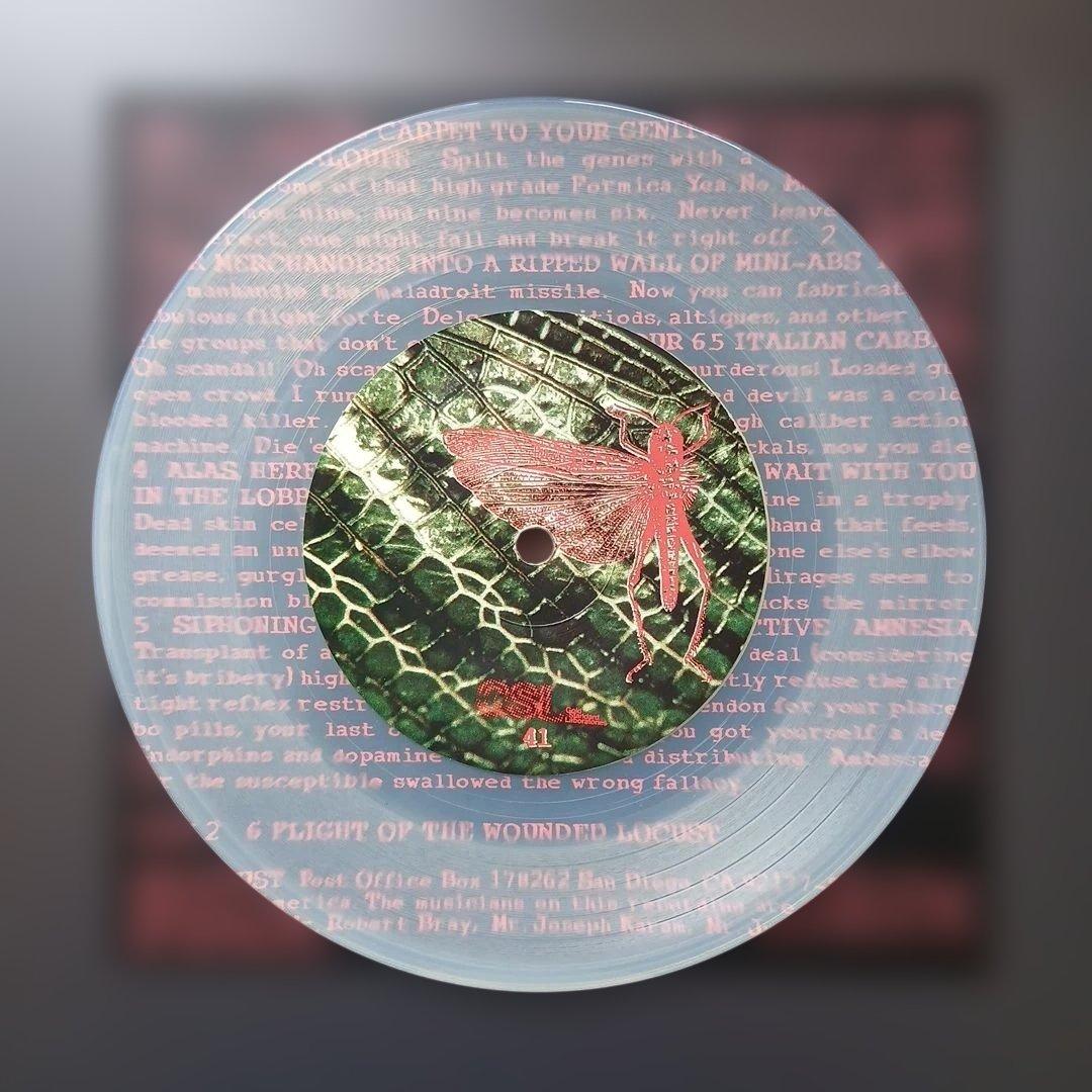 The Locust - Flight Of The Wounded Locust 7" Clear Vinyl EP Hardcore Punk GSL41