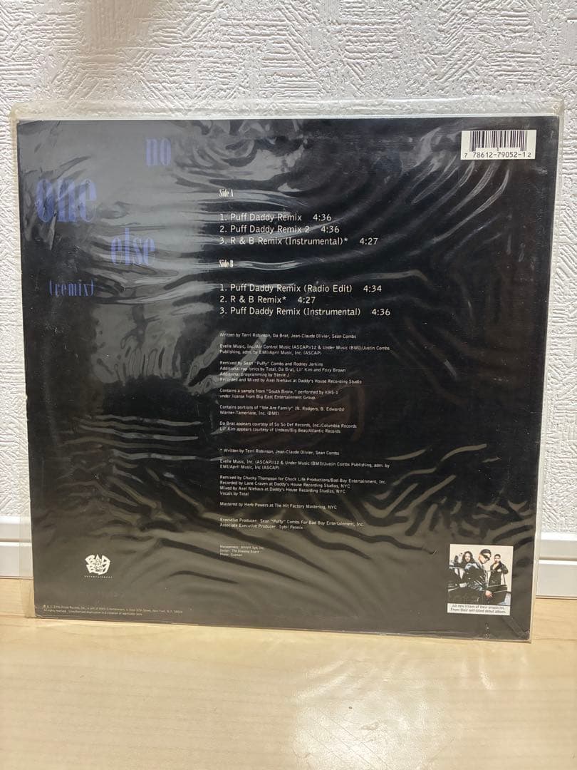 Total - No One Else (Remix) 12" Vinyl Record Bad Boy Entertainment 1996