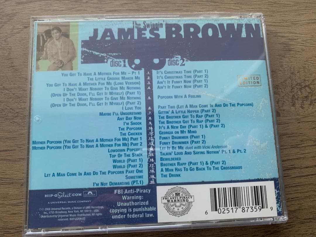 James Brown The Singles Volume Six 1969-1970 2CD Hip-O Select Limited Edition