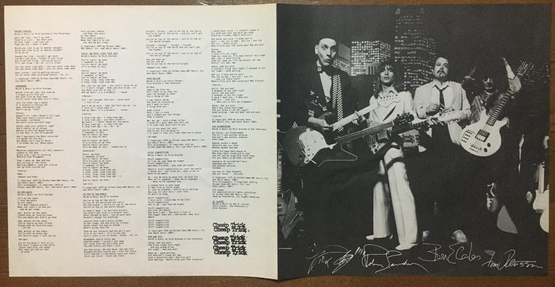 Cheap Trick - Heaven Tonight LP Japan Pressing 1978 Rock Vinyl Record