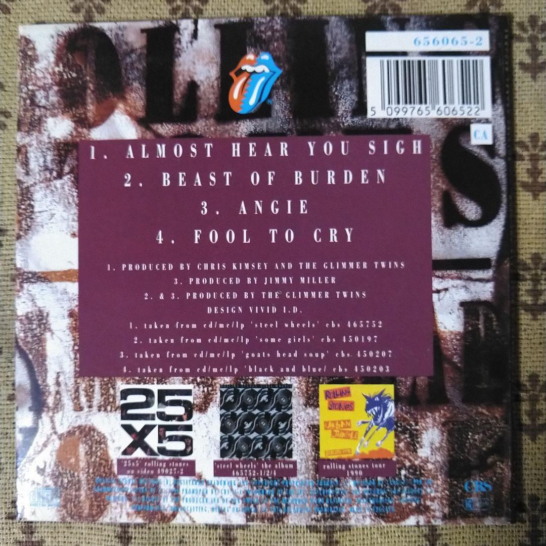 The Rolling Stones - Almost Hear You Sigh - 4-Track Special Gold CD (1990)
