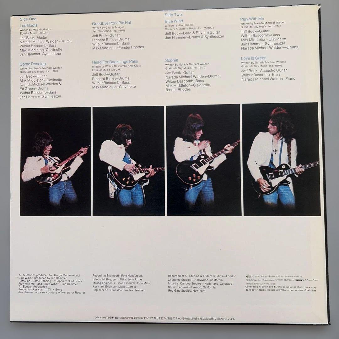 Jeff Beck - Wired LP Vinyl Album Japan Epic 25-3P-59 Jazz Fusion Rock