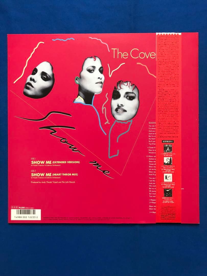 The Cover Girls - Show Me 12" Single Japan Pressing VIL-1017 Freestyle Pop