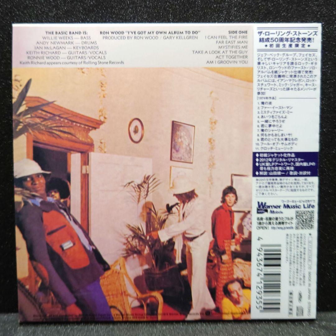 Ron Wood - I've Got My Own Album To Do CD Japan Press Mini LP WPCR-14780 OBI
