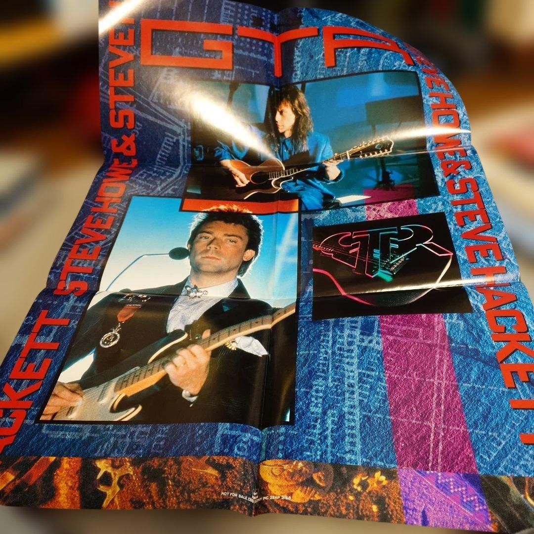 GTR - GTR Japan Vinyl LP 1986 CBS/Sony 28AP 3168 w/ Color Poster
