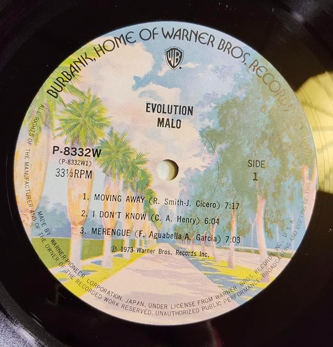 MALO Evolution 1973 Vinyl Record Warner Bros. Latin Rock Used | Japansoundstore