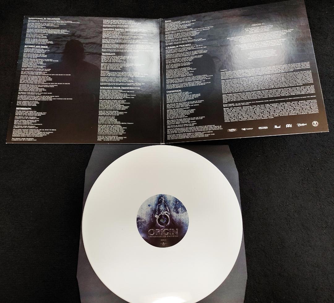 Origin Unparalleled Universe LP White Vinyl Technical Death Metal Record