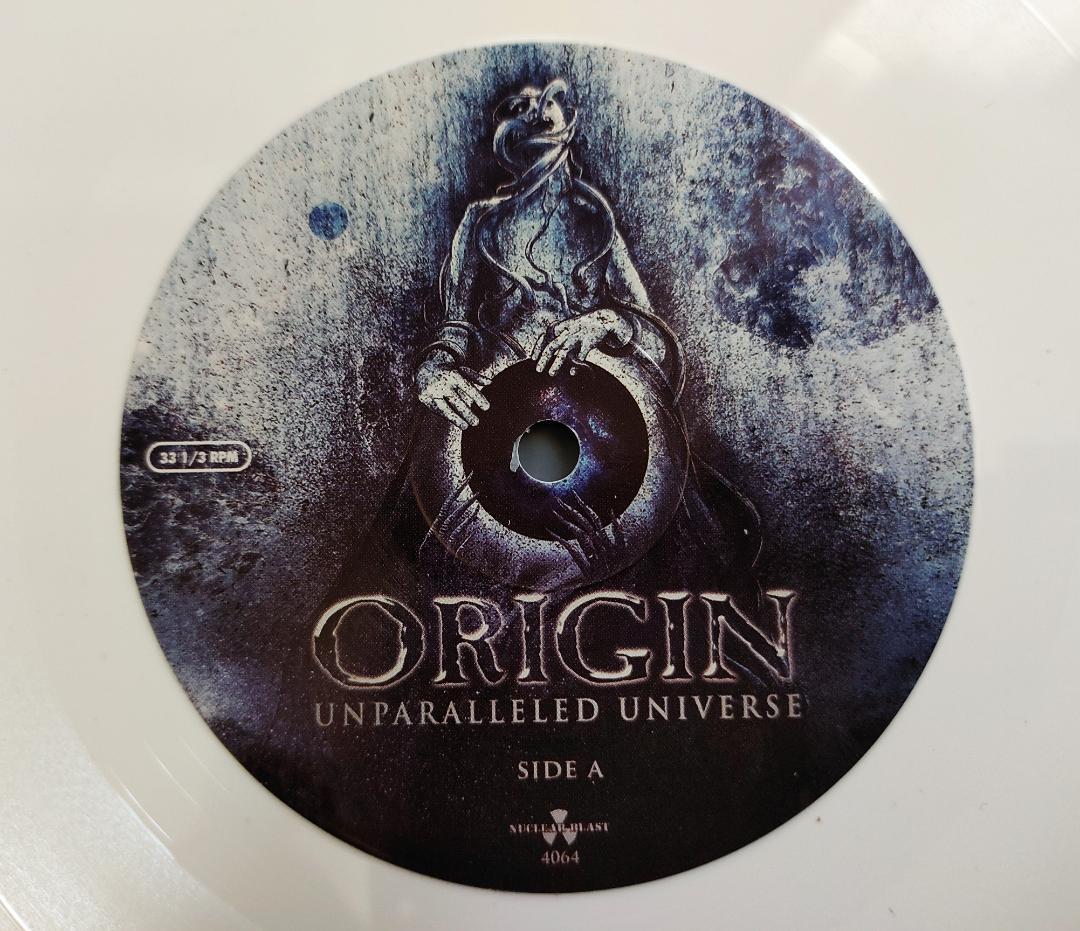 Origin Unparalleled Universe LP White Vinyl Technical Death Metal Record
