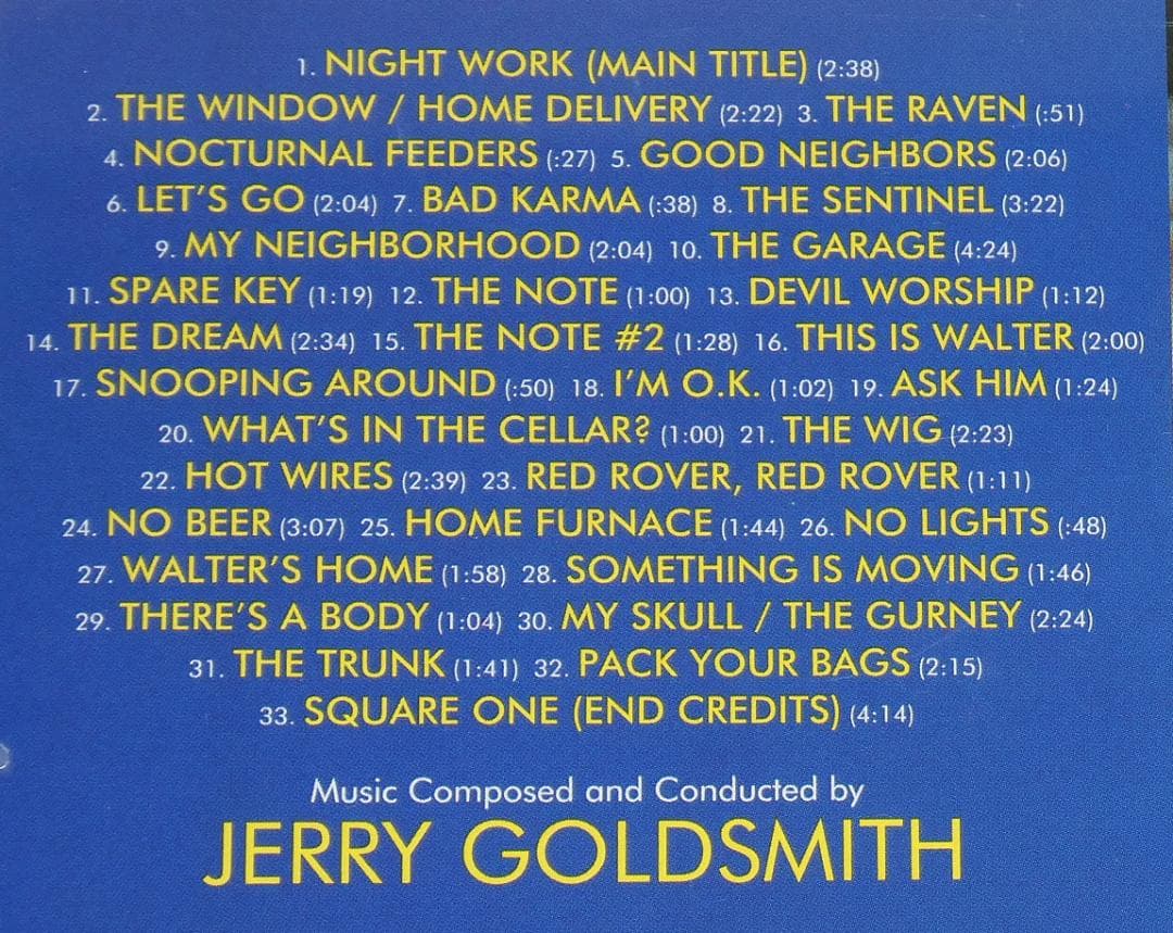 Jerry Goldsmith - The 'Burbs Deluxe Edition CD Japan Press w/ OBI Limited 3000