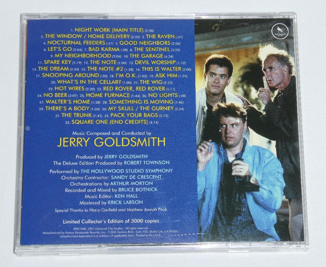 Jerry Goldsmith - The 'Burbs Deluxe Edition CD Japan Press w/ OBI Limited 3000