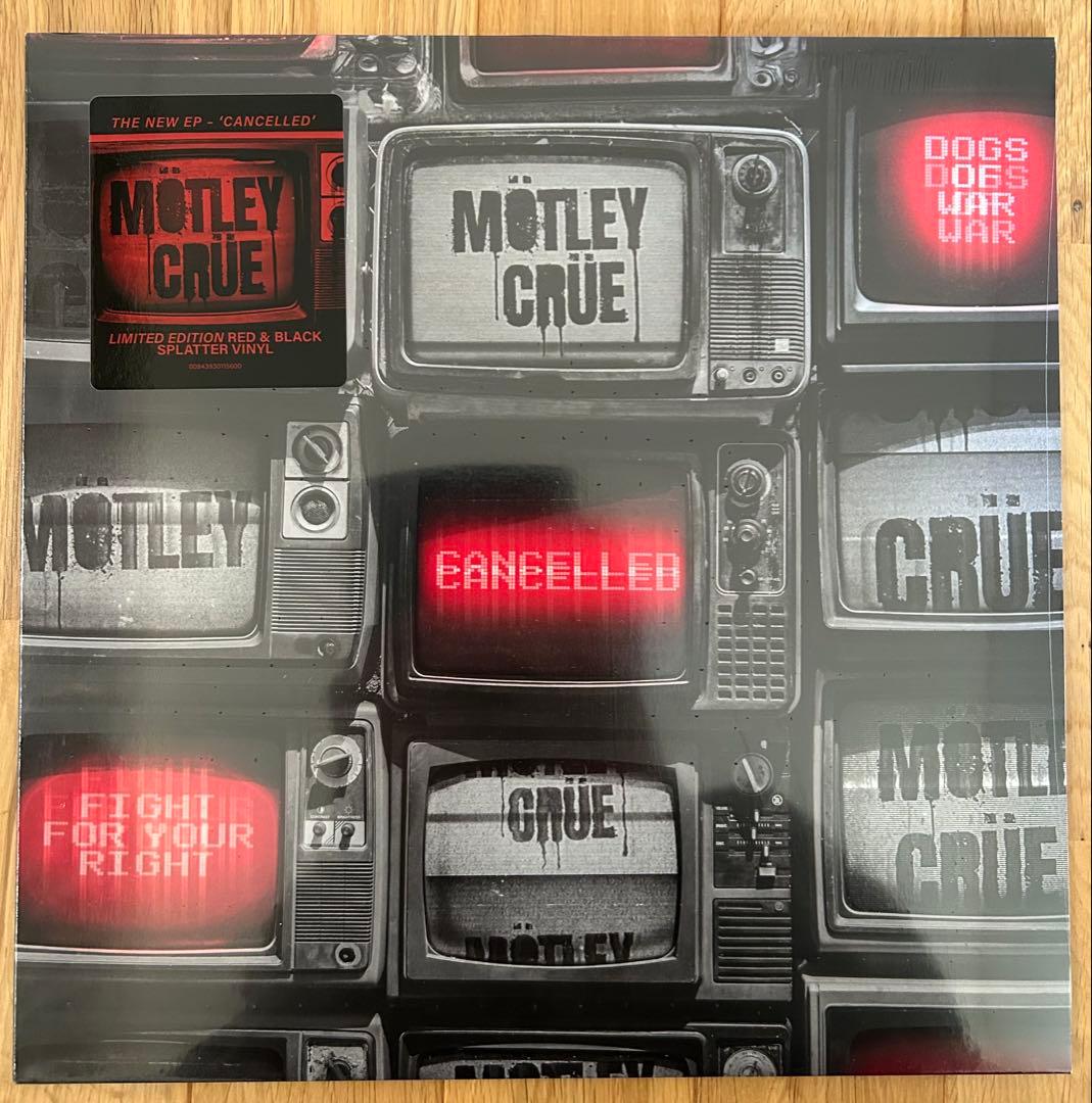 Motley Crue - Cancelled EP Red & Black Splatter Vinyl Limited Edition